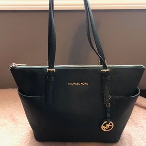 Michael Kors Dark Green Tote